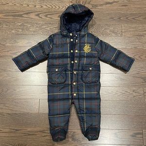 Ralph Lauren Baby Snowsuit with hood -9M